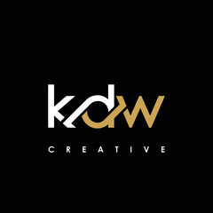 KDW Letter Initial Logo Design Template Vector Illustration