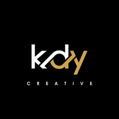 KDY Letter Initial Logo Design Template Vector Illustration