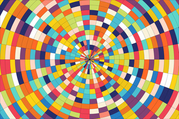 Abstract colorful background with geometric elements