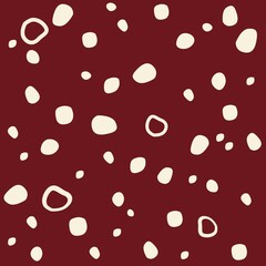 red polka dots pattern