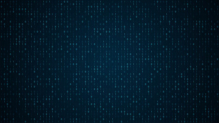 Binary code abstract technology background. Global network