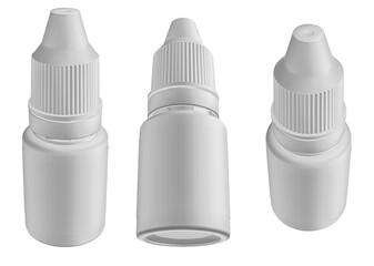 3D rendering - High resolution image Eye Dropper bottle Isolated on a white background  high quality details