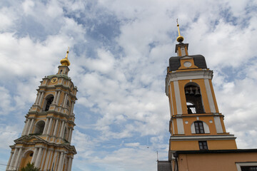 View to belltowers of the Church of the Forty Martyrs of Sebastia and Novospassky monastery