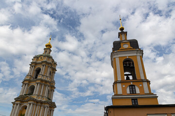 View to belltowers of the Church of the Forty Martyrs of Sebastia and Novospassky monastery
