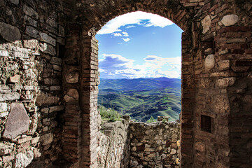 Craco, abandoned village in Basilicata, Italy. ghost city