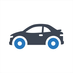Car icon. Vector and glyph