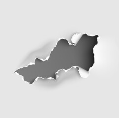 Obraz premium ragged Hole torn in ripped paper on transparent background