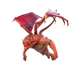 Fototapeta premium gargoyle is flying