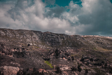 clouds over the mountains