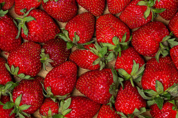 Strawberry full screen. Ripe fresh strawberries. Healthy diet.