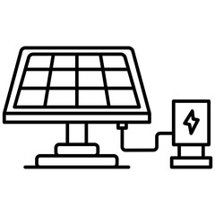 Solar panel icon