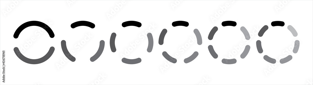 Poster loading icons set. load. load bar collection. loading icons on white background.