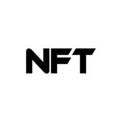 NFT letter logo design with white background in illustrator, vector logo modern alphabet font overlap style. calligraphy designs for logo, Poster, Invitation, etc.
