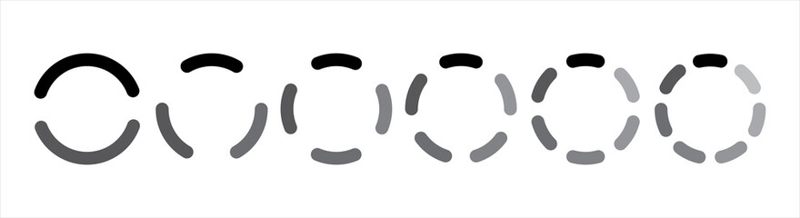 Loading icons set. Load. Load bar collection. loading icons on white background.