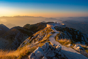 Mausoleum of Njegos on mountain Lovcen, Montenegro