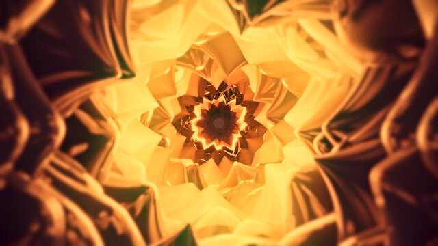 Flower emboss shapes animation concept creative background