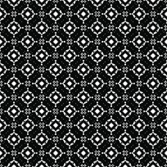 Black and white pattern texture. Bw ornamental graphic design. Mosaic ornaments. Pattern template. Vector illustration.