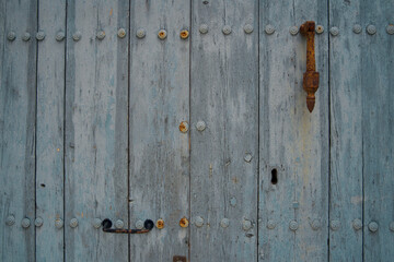 Beautiful old door in blue.