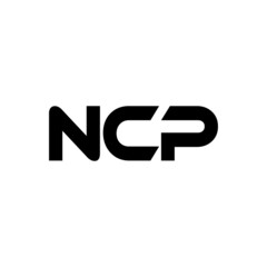 NCP letter logo design with white background in illustrator, vector logo modern alphabet font overlap style. calligraphy designs for logo, Poster, Invitation, etc.
