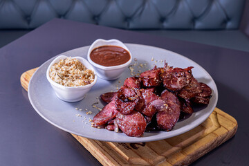 Traditional snack from Brazilian bars.
