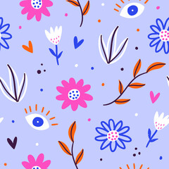Fototapeta na wymiar Spring floral pattern