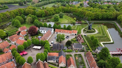 The historical fortified village of Bourtange in the Netherlands.