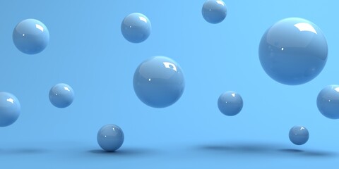 3D render of abstract spheres
