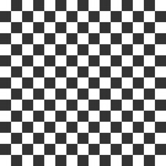 Checker pattern. Race background. Chess template. Square floor design. White and black grid texture. Mosaic abstract effect. Competition board. Game banner. Vector illustration