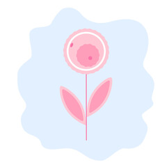 Ovum in the form of a flower. The egg is the flower of life. Donation concept