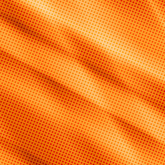 Obraz premium 90-s style. Creative illustration in halftone style with orange gradient. Abstract colorful geometric background. Pattern for wallpaper, web page, textures