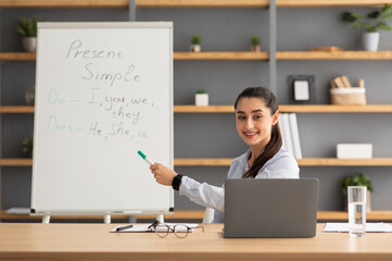 Learn new language, online study and modern education at self-isolation