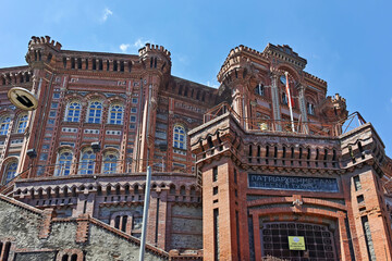 Fototapeta premium Street and building in Balat district in city of Istanbul, Turkey