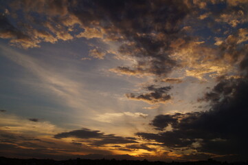 Obraz premium Beginning of sunset