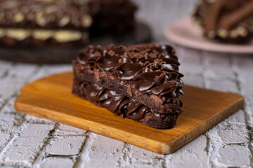 Chocolate cake with brigadeiro filling