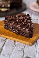 Chocolate cake with brigadeiro filling