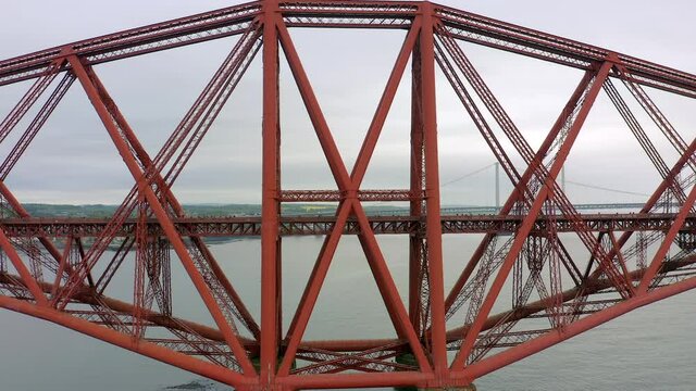 A Bridge Spanning the Forth of Firth in Edinburgh Scotland
