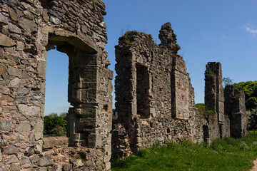 Fototapeta na wymiar The ruins of Grace Dieu Priory