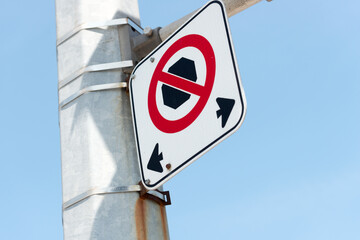 no parking or stopping sign