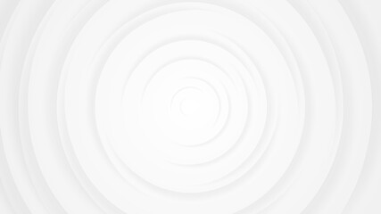 White gray circles abstract background.3D illustration with paper cut style.