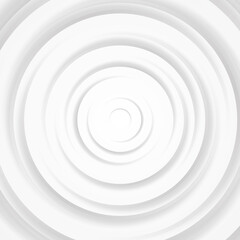 White gray circles abstract background.3D illustration with paper cut style.