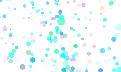 Abstract colored circles background.3D illustration. dots colorful.