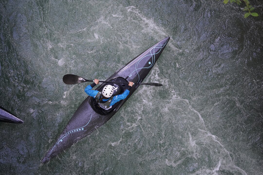 ICF and ECA Canoe slalom Merano, Italy on May 29, 2021.