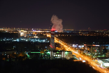 Obraz premium night view of the city