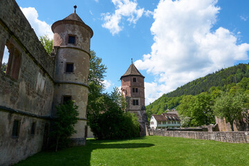 Fototapeta na wymiar Hirsau Monastery significant Benedictine Abbey in Hirsau in the northern black forest in germany