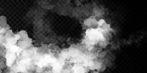 Fototapeta na wymiar Vector realistic isolated Smoke effect for decoration and covering on the transparent background.