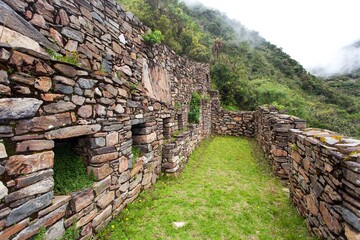 Fototapeta na wymiar Choquequirao Inca ruins Cuzco or Cusco region in Peru