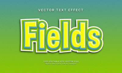 Fields editable text effect with yellow collor