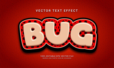 Bug editable text effect themed insect © Niestart Creation