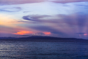 The sun's rays over the sea Seascape