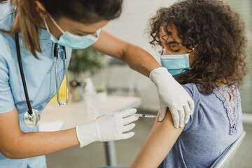 Teenager Vaccination Due To Covid-19 Pandemic